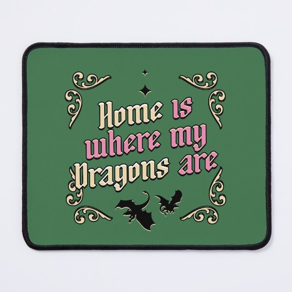 Item preview, Home is Where my Dragons are Illustrated Bookish Type designed and sold by Magyarmelcsi Illustration.