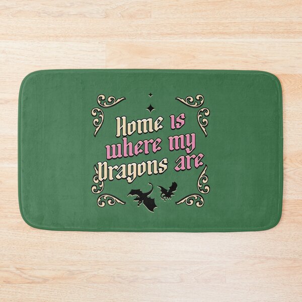 Item preview, Home is Where my Dragons are Illustrated Bookish Type designed and sold by Magyarmelcsi Illustration.