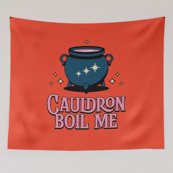 Item preview, Cauldron Boil Me Illustrated Bookish Type designed and sold by Magyarmelcsi Illustration.