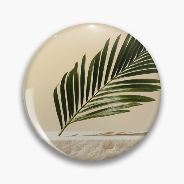 Item preview, Elegant palm leaf on a stone base designed and sold by anytka.
