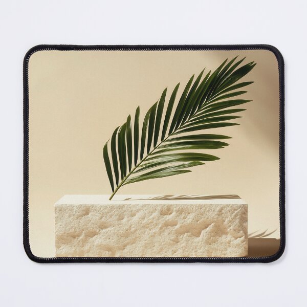 Item preview, Elegant palm leaf on a stone base designed and sold by anytka.