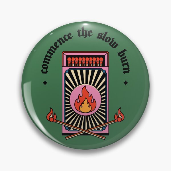 Item preview, Commence The Slow Burn Illustrated Bookish Type designed and sold by Magyarmelcsi Illustration.