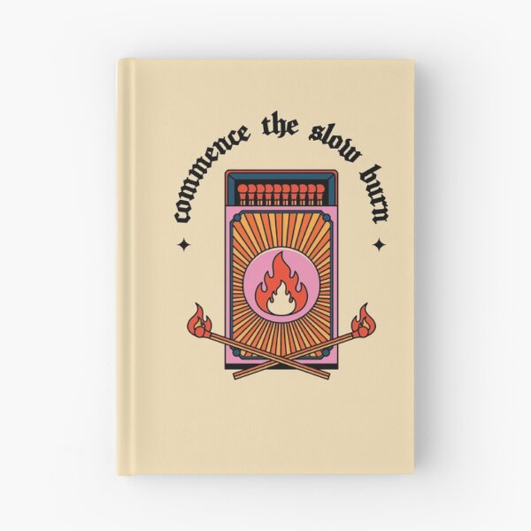 Item preview, Commence The Slow Burn Illustrated Bookish Type designed and sold by Magyarmelcsi Illustration.