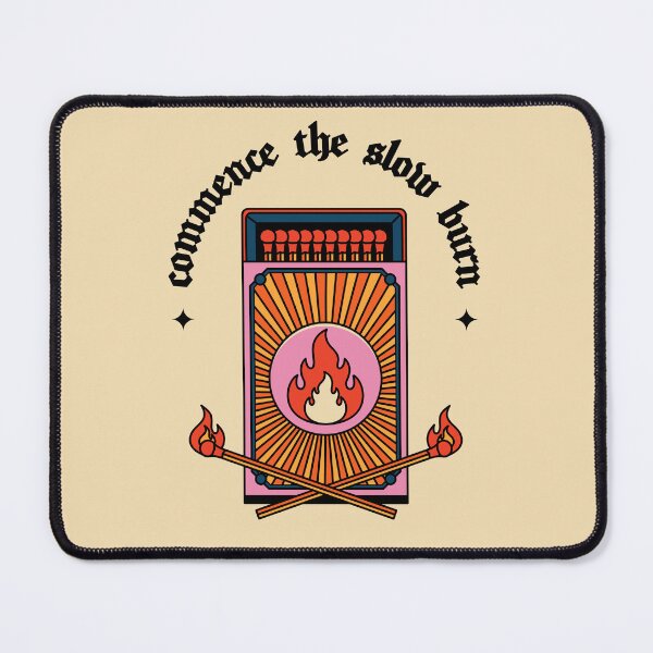Item preview, Commence The Slow Burn Illustrated Bookish Type designed and sold by Magyarmelcsi Illustration.