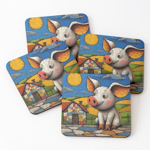 Item preview, Whimsy Farm Piglet designed and sold by Andy Gambino Art.