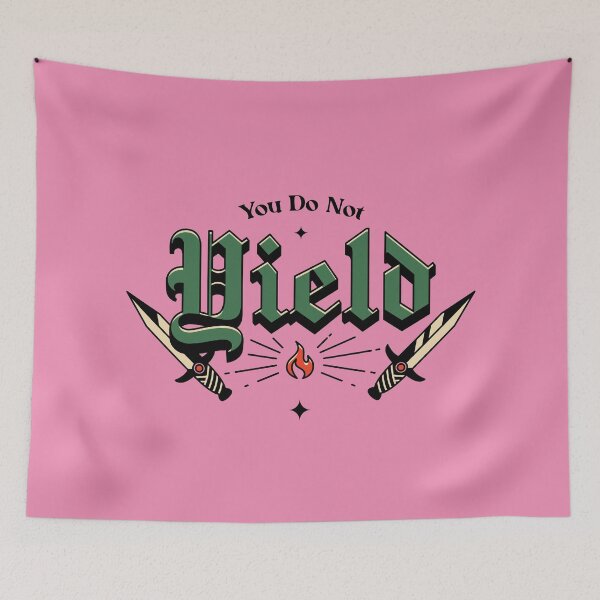 Item preview, You Do Not Yield Illustrated Fantasy Type designed and sold by Magyarmelcsi Illustration.
