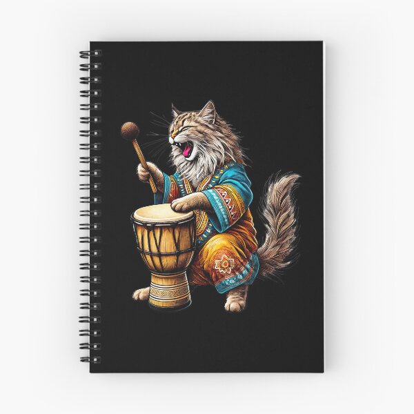 Item preview, Catnip Rhythms Sway, Cat Playing Djembe designed and sold by Tiszert.