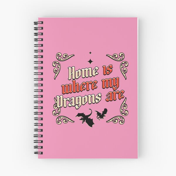 Item preview, Home is Where my Dragons are Illustrated Bookish Type designed and sold by Magyarmelcsi Illustration.