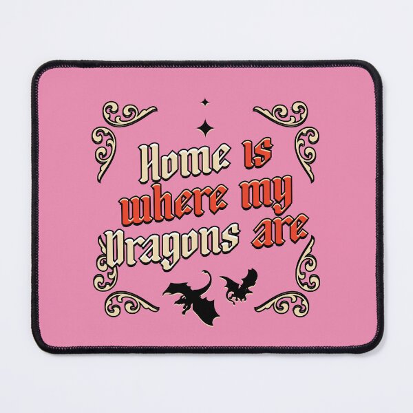 Item preview, Home is Where my Dragons are Illustrated Bookish Type designed and sold by Magyarmelcsi Illustration.