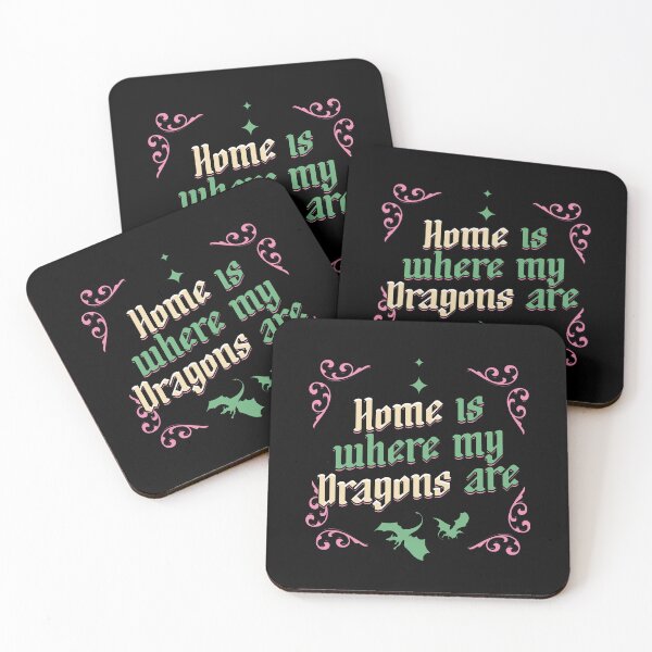 Item preview, Home is Where my Dragons are Illustrated Bookish Type designed and sold by Magyarmelcsi Illustration.