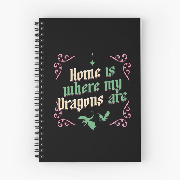 Item preview, Home is Where my Dragons are Illustrated Bookish Type designed and sold by Magyarmelcsi Illustration.