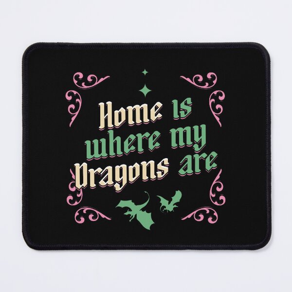 Item preview, Home is Where my Dragons are Illustrated Bookish Type designed and sold by Magyarmelcsi Illustration.