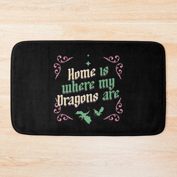 Item preview, Home is Where my Dragons are Illustrated Bookish Type designed and sold by Magyarmelcsi Illustration.