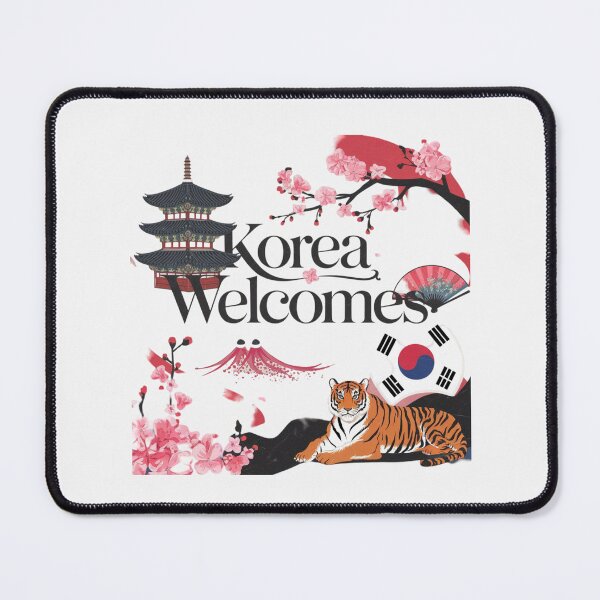 Item preview, Korea Welcomes Flag Map Kimchi, Seoul, Hanbok designed and sold by AnimalsDH305.