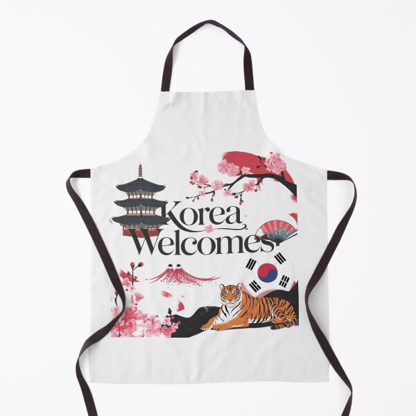 Item preview, Korea Welcomes Flag Map Kimchi, Seoul, Hanbok designed and sold by AnimalsDH305.