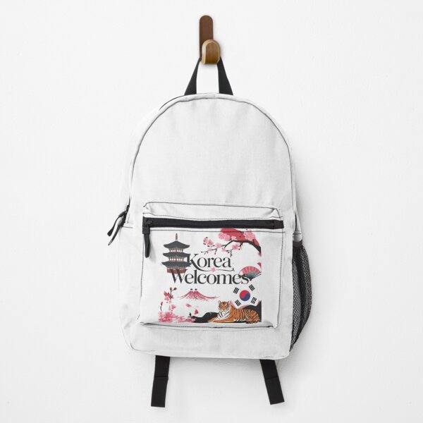 Item preview, Korea Welcomes Flag Map Kimchi, Seoul, Hanbok designed and sold by AnimalsDH305.