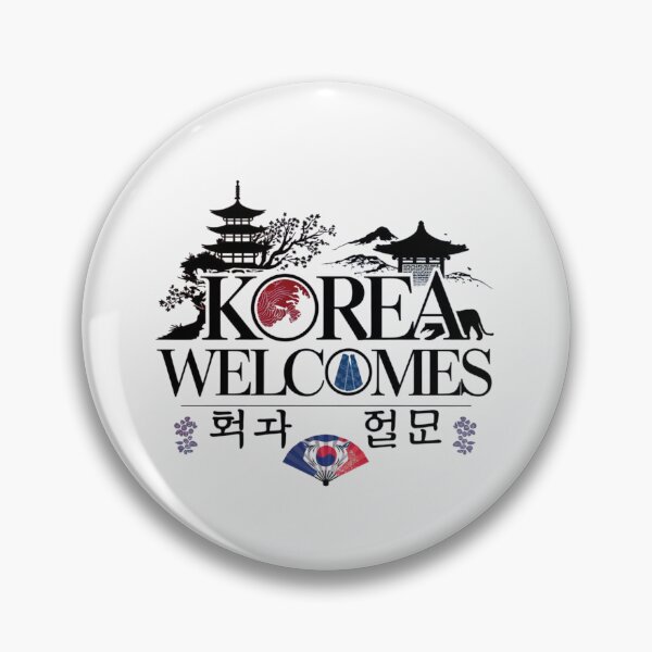 Item preview, Korea Welcomes Flag Map Kimchi, Seoul, Hanbok designed and sold by AnimalsDH305.