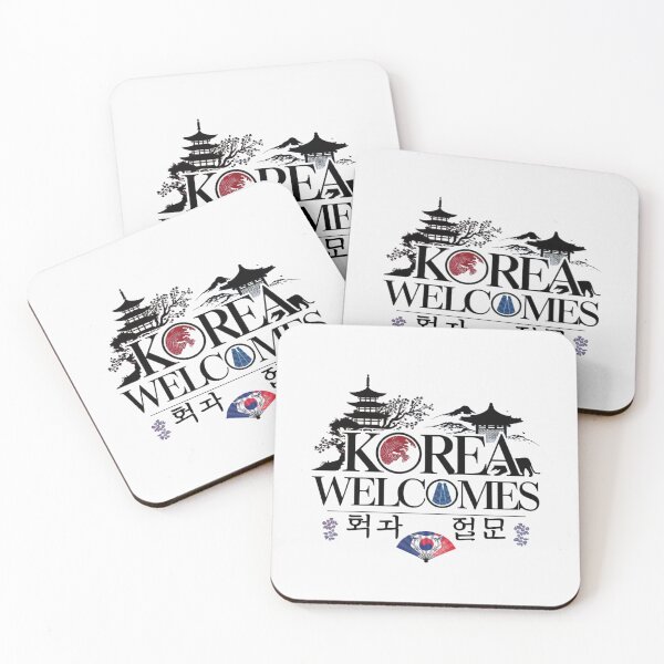 Item preview, Korea Welcomes Flag Map Kimchi, Seoul, Hanbok designed and sold by AnimalsDH305.