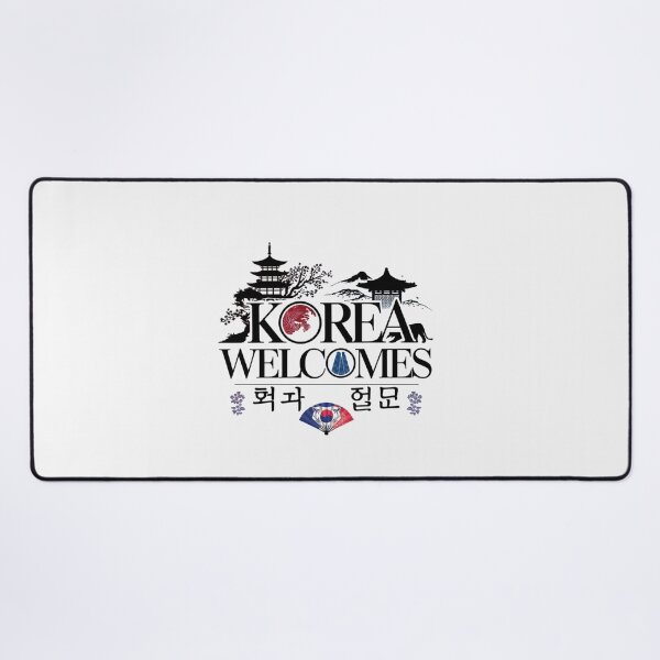 Item preview, Korea Welcomes Flag Map Kimchi, Seoul, Hanbok designed and sold by AnimalsDH305.