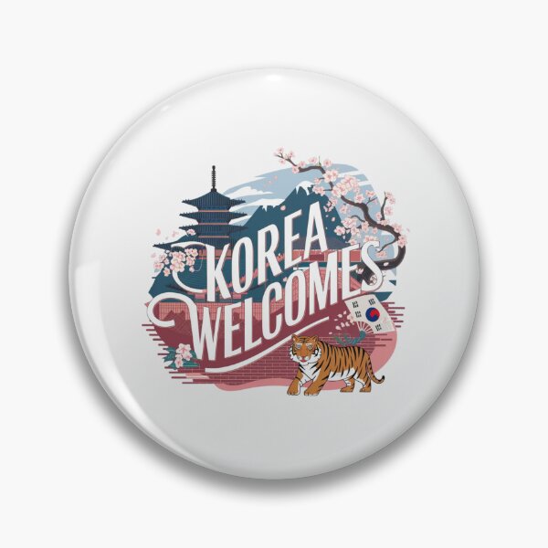 Item preview, Korea Welcomes Flag Map Kimchi, Seoul, Hanbok designed and sold by AnimalsDH305.