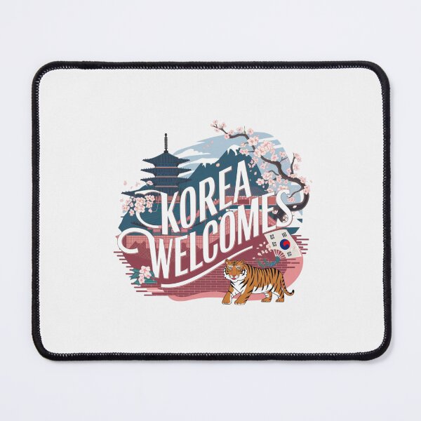 Item preview, Korea Welcomes Flag Map Kimchi, Seoul, Hanbok designed and sold by AnimalsDH305.