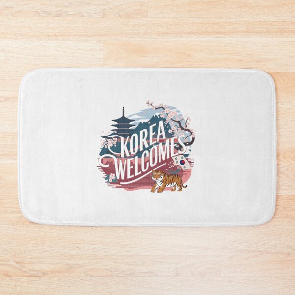 Item preview, Korea Welcomes Flag Map Kimchi, Seoul, Hanbok designed and sold by AnimalsDH305.