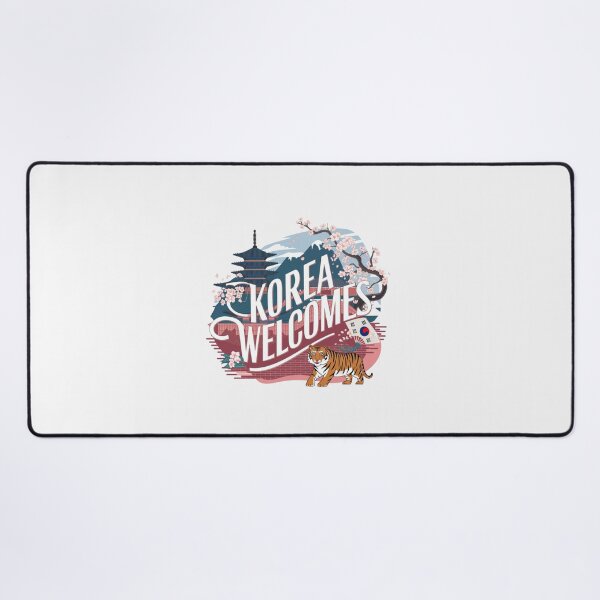 Item preview, Korea Welcomes Flag Map Kimchi, Seoul, Hanbok designed and sold by AnimalsDH305.