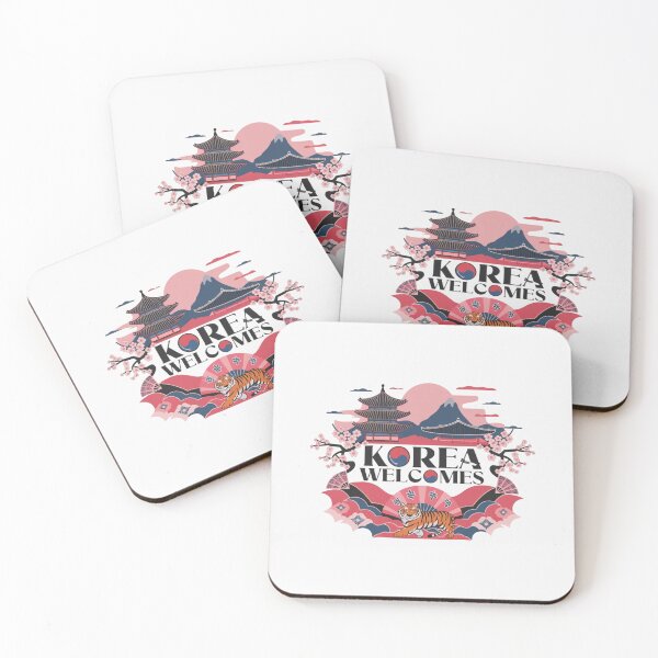 Item preview, Korea Welcomes Flag Map Kimchi, Seoul, Hanbok designed and sold by AnimalsDH305.
