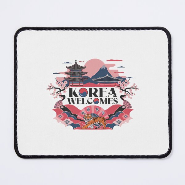Item preview, Korea Welcomes Flag Map Kimchi, Seoul, Hanbok designed and sold by AnimalsDH305.