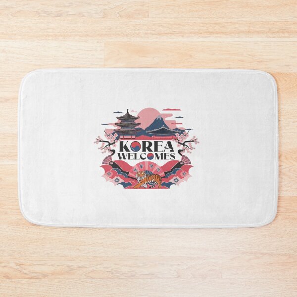 Item preview, Korea Welcomes Flag Map Kimchi, Seoul, Hanbok designed and sold by AnimalsDH305.