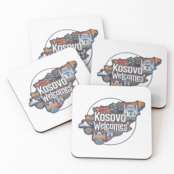 Item preview, Kosovo Welcomes Flag Map Pristina, Gjeravica Mountain designed and sold by AnimalsDH305.