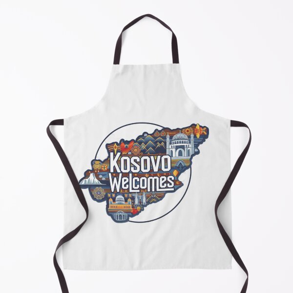 Item preview, Kosovo Welcomes Flag Map Pristina, Gjeravica Mountain designed and sold by AnimalsDH305.