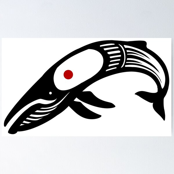 Item preview, Blue Whale Glyph - White Background designed and sold by PaleoPanthera.
