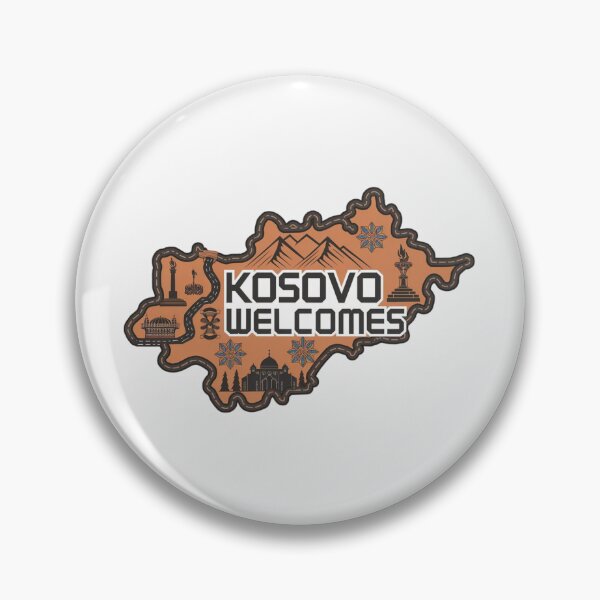 Item preview, Kosovo Welcomes Flag Map Pristina, Gjeravica Mountain designed and sold by AnimalsDH305.