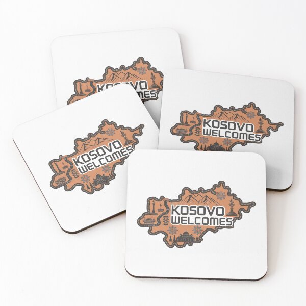 Item preview, Kosovo Welcomes Flag Map Pristina, Gjeravica Mountain designed and sold by AnimalsDH305.
