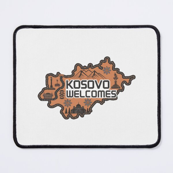 Item preview, Kosovo Welcomes Flag Map Pristina, Gjeravica Mountain designed and sold by AnimalsDH305.
