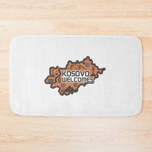 Item preview, Kosovo Welcomes Flag Map Pristina, Gjeravica Mountain designed and sold by AnimalsDH305.
