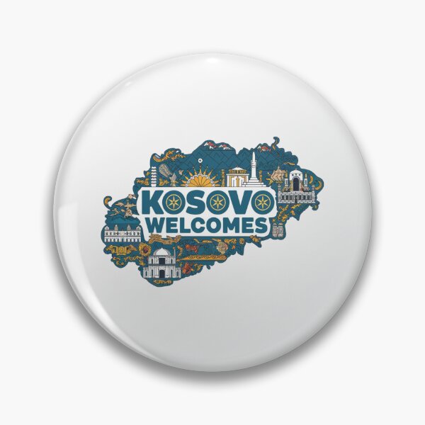 Item preview, Kosovo Welcomes Flag Map Pristina, Gjeravica Mountain designed and sold by AnimalsDH305.