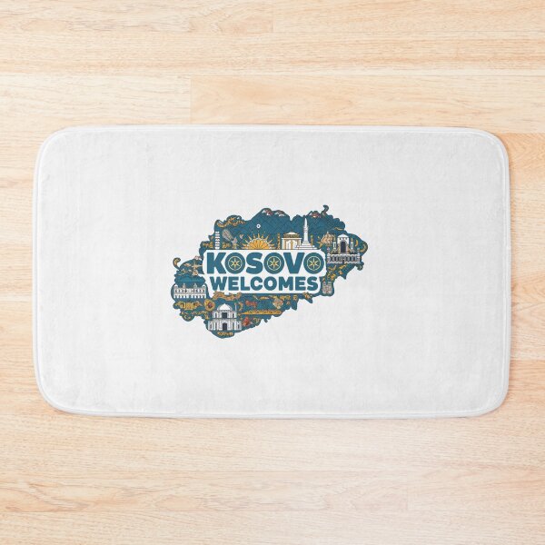 Item preview, Kosovo Welcomes Flag Map Pristina, Gjeravica Mountain designed and sold by AnimalsDH305.