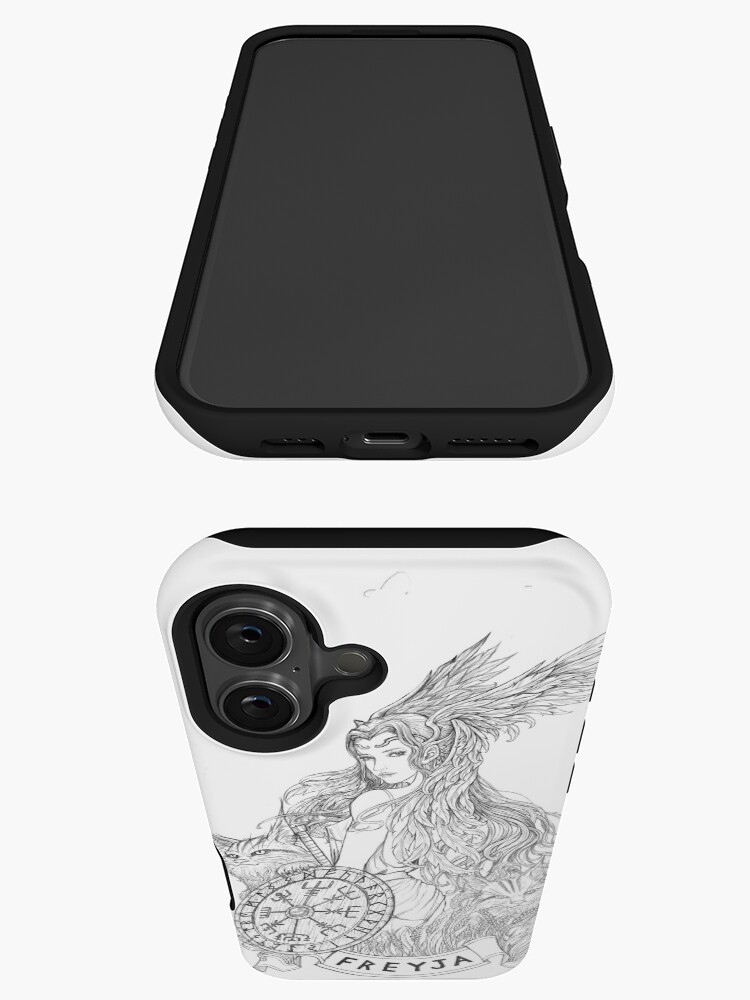 Thumbnail 3 of 4, iPhone Case, Freyja (Freya) Norse Goddess Divine Feminine designed and sold by RunicArtShop.