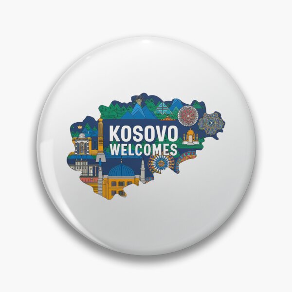 Item preview, Kosovo Welcomes Flag Map Pristina, Gjeravica Mountain designed and sold by AnimalsDH305.