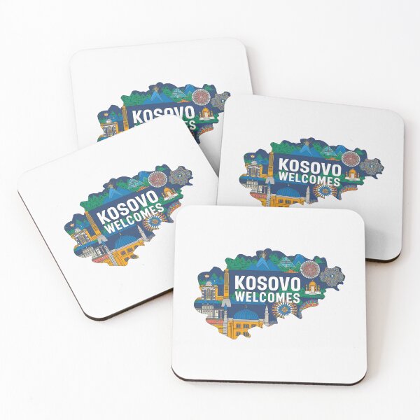 Item preview, Kosovo Welcomes Flag Map Pristina, Gjeravica Mountain designed and sold by AnimalsDH305.