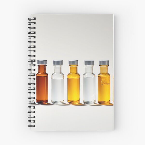 Item preview, Row of glass bottles filled with liquid designed and sold by anytka.