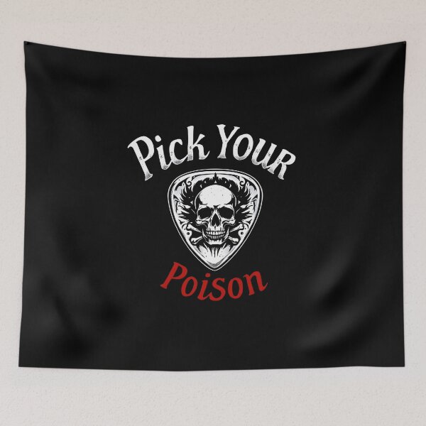 Item preview, Pick Your Poison: Skull Guitar Pick designed and sold by Jollys-ArtShop.