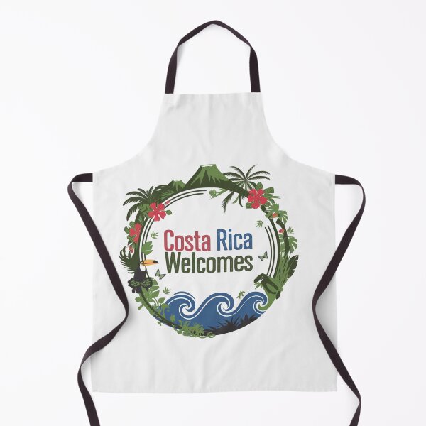 Item preview, Costa Rica Welcomes Flag Map San José, rainforests designed and sold by AnimalsDH305.