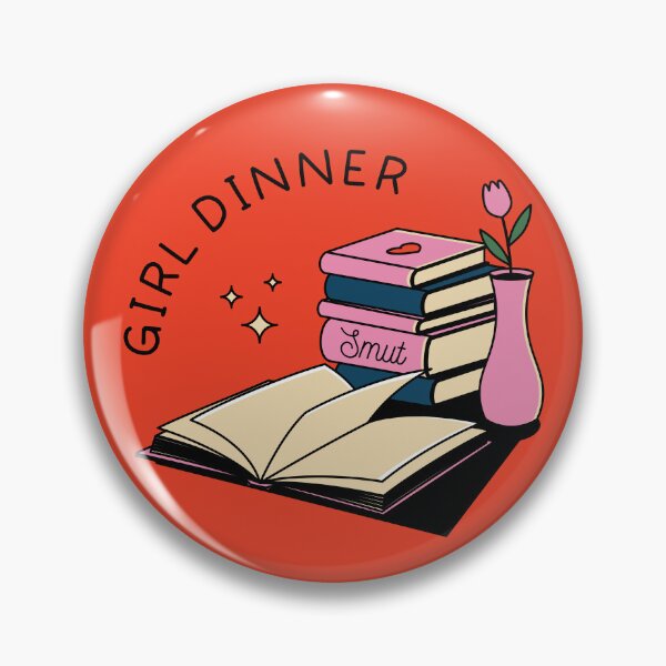Item preview, Girl Dinner Illustrated Bookish Type  designed and sold by Magyarmelcsi Illustration.