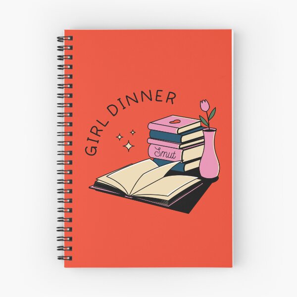 Item preview, Girl Dinner Illustrated Bookish Type  designed and sold by Magyarmelcsi Illustration.