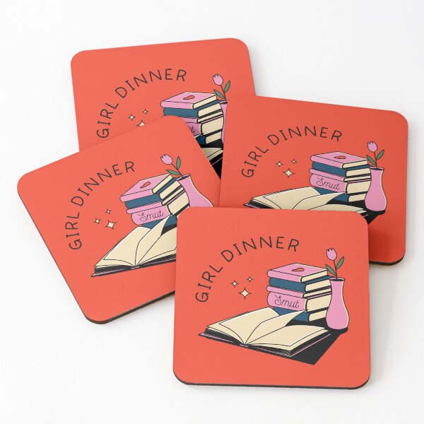 Item preview, Girl Dinner Illustrated Bookish Type  designed and sold by Magyarmelcsi Illustration.