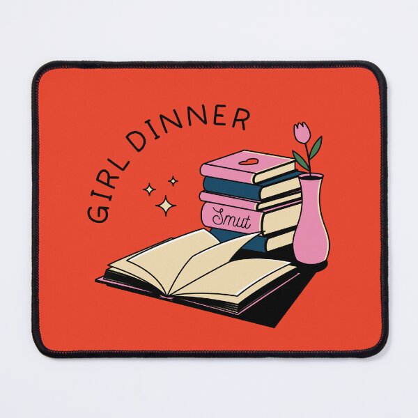 Item preview, Girl Dinner Illustrated Bookish Type  designed and sold by Magyarmelcsi Illustration.