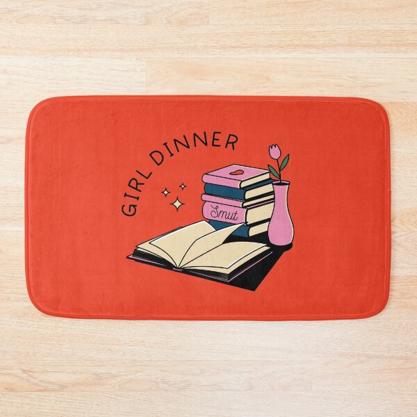 Item preview, Girl Dinner Illustrated Bookish Type  designed and sold by Magyarmelcsi Illustration.
